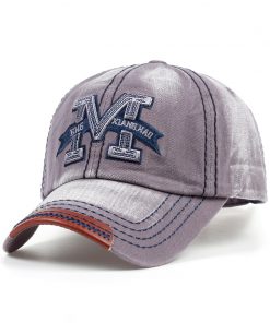 VORON top selling big bone M letter embroidery unisex baseball cap adjustable cotton fashion snapback hat men women outdoor hats 2