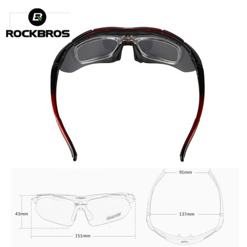 ROCKBROS Polarized Cycling Glasses Men Sports Sunglasses Road MTB Mountain Bike Bicycle Riding Protection Goggles Eyewear 5 Lens 2
