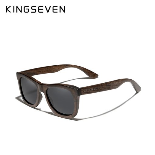 KINGSEVEN 2021 Natural Handmade Wood Polarized Mirror Lens Sunglasses Sandalwood Material Original Wood Oculos de sol Masculino 5