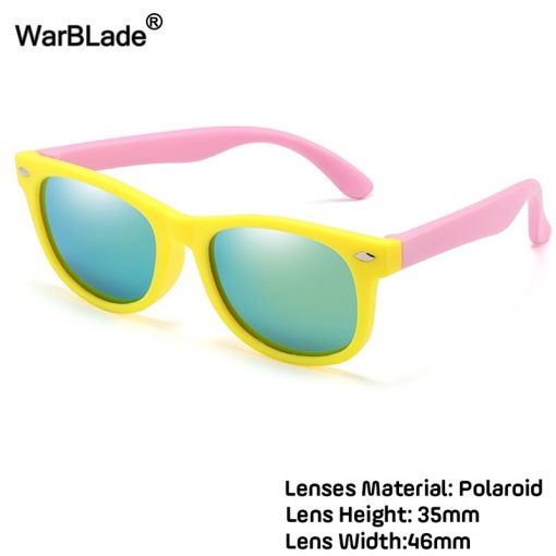 WarBlade Fashion Kids Sunglasses Children Polarized Sun Glasses Boys Girls Glasses Silicone Safety Baby Shades UV400 Eyewear 5