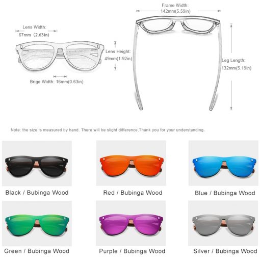 KINGSEVEN Women's Glasses Natural Bubinga Wooden Sunglasses Men Polarized Fashion Sun Glasses Original Wood Oculos de sol 3