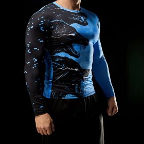 Compression Quick dry T-shirt Men Running Sport Skinny Long Sleeve Shirt Male Gym Fitness Bodybuilding Workout Tops Clothing 5