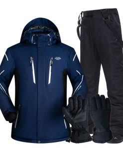 Ski Suit Men Super Warm Thicken Waterproof Windproof Winter Snow Suits Skiing And Snowboarding Jackets + Pants Plus Size Brands 7