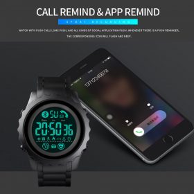 SKMEI Bluetooth Sport Mens Watch APP Call Reminder Wrist Smart Watch Heart Rate Watches Men Luminous reloj inteligente 1626 2