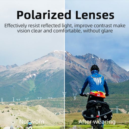 ROCKBROS Cycling Glasses MTB Road Bike Polarized Sunglasses UV400 Protection Ultra-light Unisex Bicycle Eyewear Sport Equipment 5