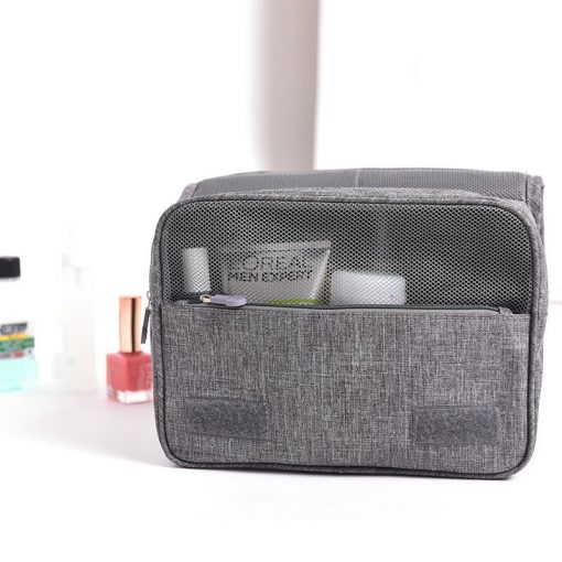 Women Men Business Cosmetic Bag Hanging Portable Waterproof Organizer Wash Travel Makeup Case Beauty Toiletry Make Up Kit Box 4