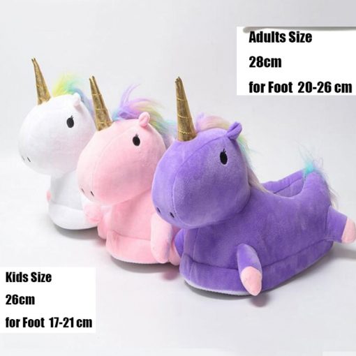 WACLZ Unicorn Slippers Kids Cartoon Animal Claw Kigurumi Onesies Pajama Baby Home Shoes Boys Girls Adult Casual Cosplay Wear 1