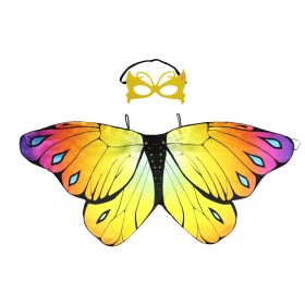 MUABABY Girls Butterfly Wing Kids Fairy Accessories Children's Day Stage Performance Outfits Baby Girl Photoshoot Supply 4