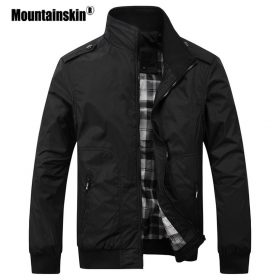 Mountainskin Men's Casual Jackets 4XL Fashion Male Solid Spring Autumn Coats Slim Fit Military Jacket Branded Men Outwears SA432 1