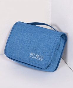 Women Men Business Cosmetic Bag Hanging Portable Waterproof Organizer Wash Travel Makeup Case Beauty Toiletry Make Up Kit Box 12