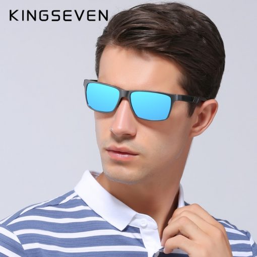 KINGSEVEN Brand New Polarized Sunglasses Men Unisex Metal Frame Driving Glasses Women Retro Sun Glasses Gafas 2