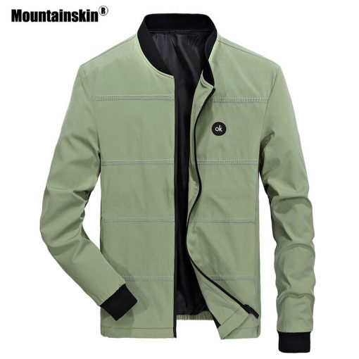 Mountainskin Spring Jackets Mens Pilot Bomber Jacket Male Fashion Baseball Hip Hop Coats Slim Fit Coat Brand Clothing SA679 5