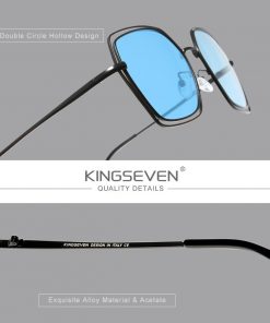 KINGSEVEN 2020 Elegant Series Women Polarized Sunglasses Double Frame Fashion Design Women Glasses Female Eyewear Zonnebril dame 2