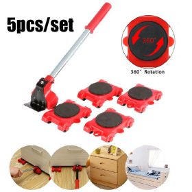 New Heavy Duty Furniture Lifter Transport Tool Furniture Mover set 4 Move Roller 1 Wheel Bar for Lifting Moving Furniture Helper 5