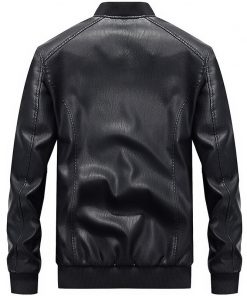 BOLUBAO Autumn New PU Leather Jacket Trendy Brand Men Fashion Baseball Jacket High Street Biker Stand Leather Jackets Male 2