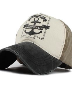 hip hop snapback hats couples hat Man Woman pure cotton baseball caps do old pirate ship anchor gorras wash cap 8
