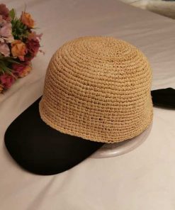 2019 New Women Baseball Caps Handmade Knitting Crochet Peaked Cap Female Equestrian Hat Summer Sun Hat Adjustable Breathable 7