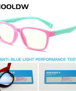 WarBLade Anti blue Light Kids Glasses Children Silicone Optical Frame Eyeware Boy Girls Computer Transparent Blocking Eyeglasses 1