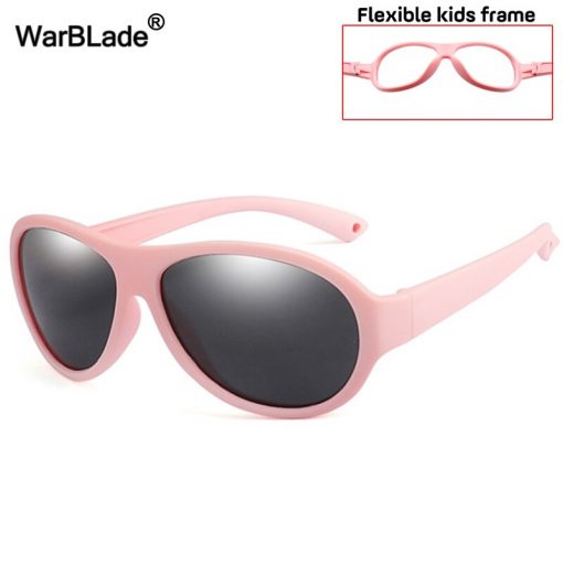 WarBlade Cute Children Polarized Sunglasses Silicone Safety Kids Sun Glasses Girls Boys Baby Glasses UV400 Eyewear Gafas de sol 3