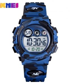 SKMEI Sport Kids Watches Young And Energetic Dial Design 50M Waterproof Colorful LED+EL Lights relogio infantil 1547 Children's 8