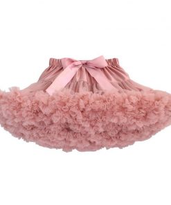 1-10Y Girls Tutu Skirt Ballerina Pettiskirt Layer Fluffy Children Ballet Skirts For Party Dance Princess Girl Tulle Miniskirt 11