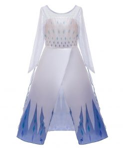 2020 Cosplay Snow Queen 2 Elsa Dresses Girls Dress Elsa Costumes Anna Princess Party Kids Vestidos Fantasia Girls Clothing 15