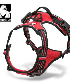 Truelove Front Range Reflective Nylon large pet Dog Harness All Weather  Padded  Adjustable Safety Vehicular  leads for dogs pet 1