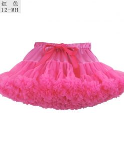 1-10Y Girls Tutu Skirt Ballerina Pettiskirt Layer Fluffy Children Ballet Skirts For Party Dance Princess Girl Tulle Miniskirt 17