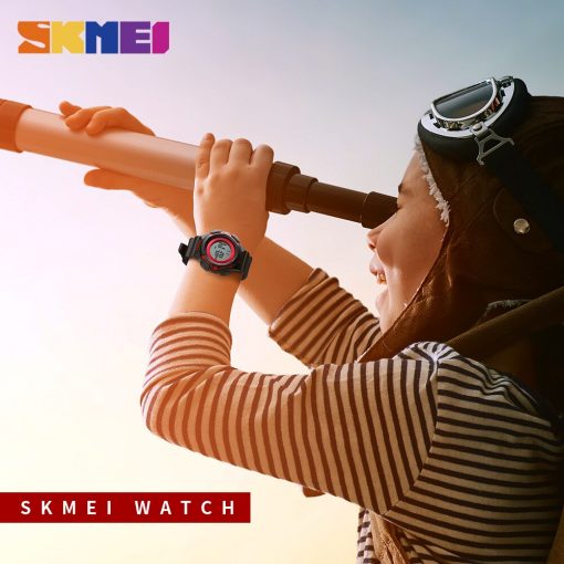 SKMEI Outdoor Sport Kids Watches Sports Digital Wristwatches Fashion Life Waterproof PU Wristband Children Watch relogio 1485 4