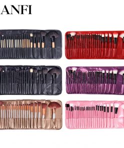 24PCs Makeup Brush Set Powder Foundation Large Eye Shadow Angled Brow Make-up Brushes Kit With a Bag Women Beauty  Cosmetic Tool 1