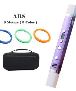 Myriwell 1.75mm ABS/PLA DIY 3D Pen LED Screen,USB Charging 3D Printing Pen+100M Filament Creative Toy Gift For Kids Design 9