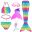 Kids Swimmable Mermaid Tail for Girls Swimming Bating Suit Mermaid Costume Swimsuit can add Monofin Fin Goggle with Garland 20