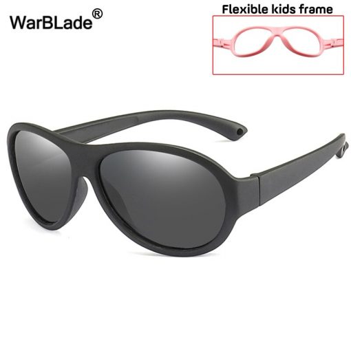 WBL Fashion Children Sunglasses Boy Girls Kids Polarized Sun Glasses Silicone Safety Baby Glasses Eyewear UV400 Oculos With Case 3