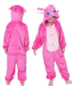 Kigurumi Unicorn Pajamas set Kids Winter Stitch Onesies Cosplay Children Pyjamas Boys Girls Flannel Pijamas Set Animal Sleepwear 32
