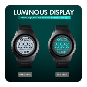 SKMEI Bluetooth Sport Mens Watch APP Call Reminder Wrist Smart Watch Heart Rate Watches Men Luminous reloj inteligente 1626 4