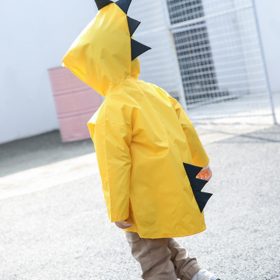 VILEAD Cute Dinosaur Polyester Baby Raincoat Outdoor Waterproof Rain Coat Children Impermeable Poncho Boy Girl Rain Jacket Gift 2