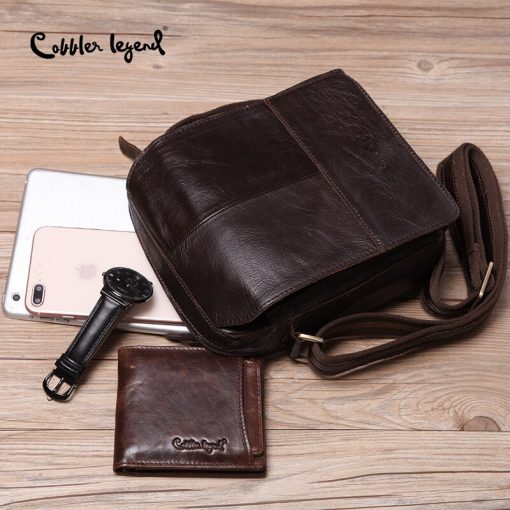 Cobbler Legend Brand 100% Genuine Leather Bag Shoulder Bags Messenger For Business Luxury Shoulder Bag 2019 5