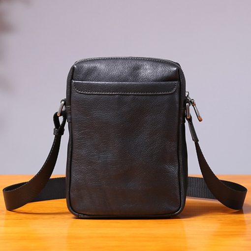 AETOO Single shoulder bag male leather casual vertical small bag handmade retro head cowhide men's small satchel 2