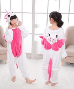 Kigurumi Unicorn Pajamas set Kids Winter Stitch Onesies Cosplay Children Pyjamas Boys Girls Flannel Pijamas Set Animal Sleepwear 13