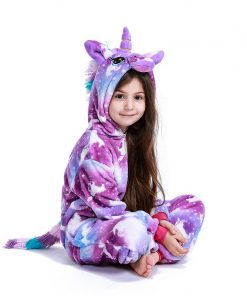 Kigurumi New Winter Unicorn Pajamas For Children  Animal Pyjamas Kids Panda Licorne Onesie Boys Girls Sleepwear Unicornio Jumpsu 9