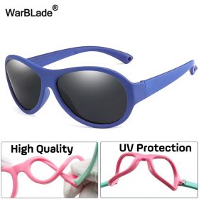 WarBlade Cute Children Polarized Sunglasses Silicone Safety Kids Sun Glasses Girls Boys Baby Glasses UV400 Eyewear Gafas de sol 4
