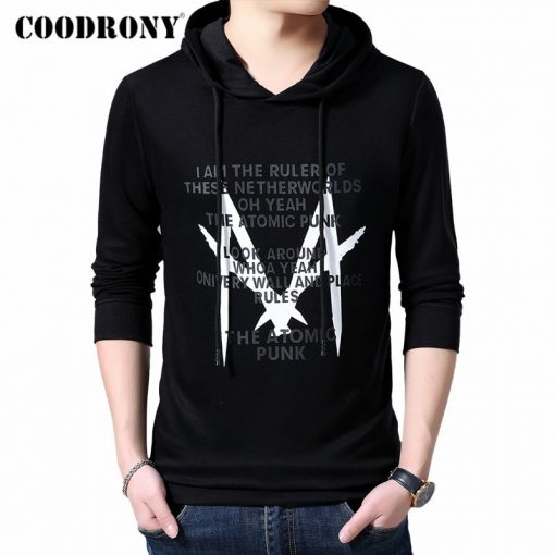 COODRONY Brand Mens Hoodies Autumn Winter Casual Hooded Sweatshirt Men Streetwear Fashion Pattern Pullover Hoodie Men Tops 94009 1
