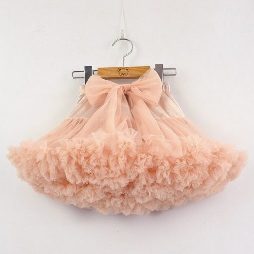 Baby Girls Tutu Skirt Fluffy Children Ballet Kids Pettiskirt Baby Girl Skirts Big Bow Tulle Party Dance Skirts for Girls Cheap 3
