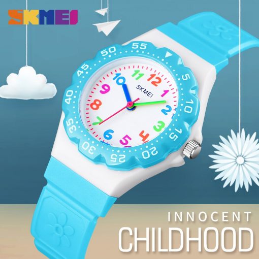 SKMEI NEW Kids Watches Outdoor Sports Wristwtatch Boys Girls Waterproof PU Wristband Quartz Children Watches 1483 reloj 5