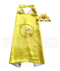 Costumes Big Bird Elmo Oscar Cosplay Superhero Style Capes with Masks for Kids Birthday Cosplay Costume 6