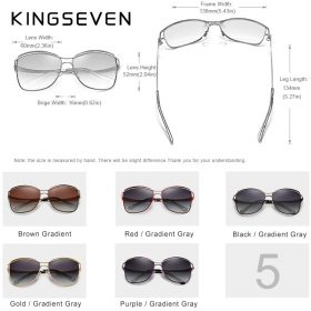 KINGSEVEN Retro Womens Sun glasses Polarized Luxury Ladies Brand Designer Gradient Lens Sunglasses Eyewear For Women Female 4