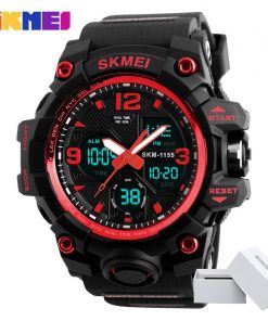 SKMEI Fashion Sports Watches For Men Shockproof Waterproof Digital Wristwatches Men Watch 2 Time Chrono Male reloj hombre 1155B 14