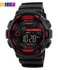 SKMEI Outdoor Sport Watch Men Multifunction 5Bar Waterproof PU Strap LED Display Watches Chrono Digital Watch reloj hombre 1243 7