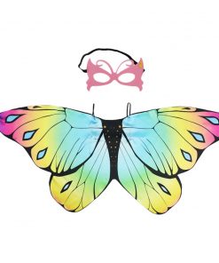 MUABABY Girls Butterfly Wing Kids Fairy Accessories Children's Day Stage Performance Outfits Baby Girl Photoshoot Supply 8