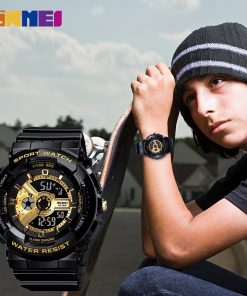 SKMEI Digital Youth Sport Kids Watch Dual Stopwatch Alarm Watches For Junior High College School Boys Girls Shockproof relo 1689 1